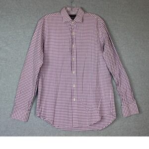 Polo Ralph Lauren Mens‎ Medium Purple Plaid LS Button Down Shirt